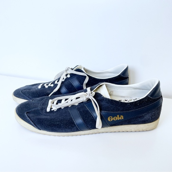 Gola Men's CMA 153 Bullet Suede Blue Classic Harrier Sneaker Size 11 - Picture 1 of 9